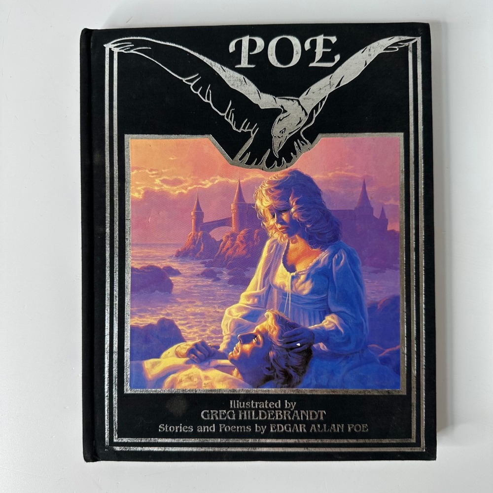 POE Stories and Poems HC Book Edgar Allan Poe Greg Hildebrandt Illustrated 1986